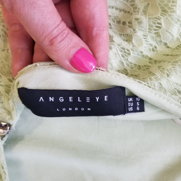 ANGEL EYE Pastel Lace Sheath Dress - Picture 8 of 8